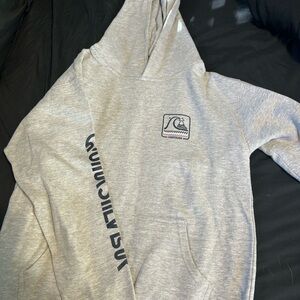 Quiksilver Light Gray Hoodie with Logo